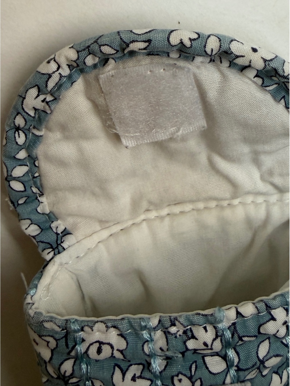 Madewell Blue Floral Soft Quilted Fabric Glasses Sunglasses Case - Picture 4 of 5